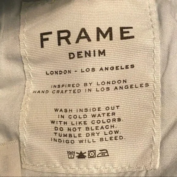 FRAME Denim Le High Skinny Eaton Ave Blue Denim Jeans Size 24